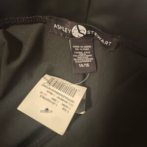 Ashley Stewart Faux Leather Black Leggings